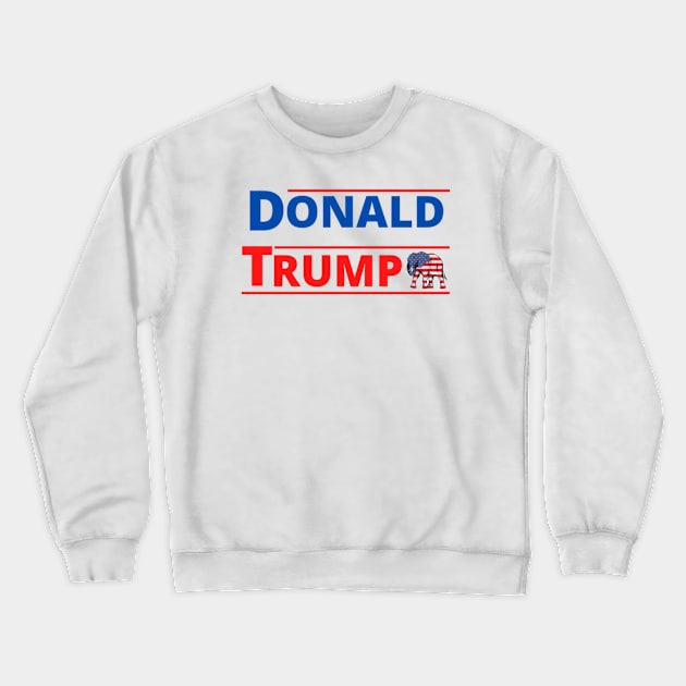 DONALD TRUMP FOR USA PRESIDENT 2020 Crewneck Sweatshirt by Rebelion